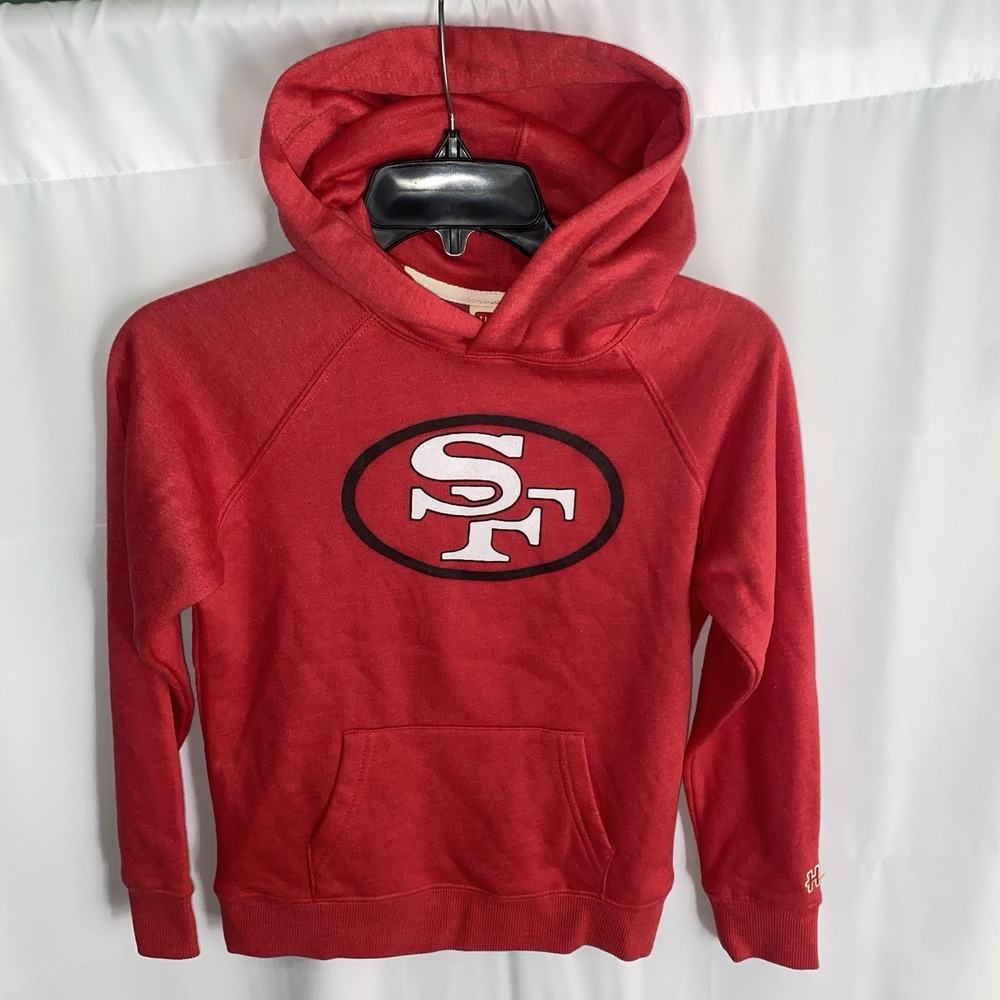 Homage San Francisco 49ers Hoodie Hooded Sweatshirt Youth Kids size 8 NWOT